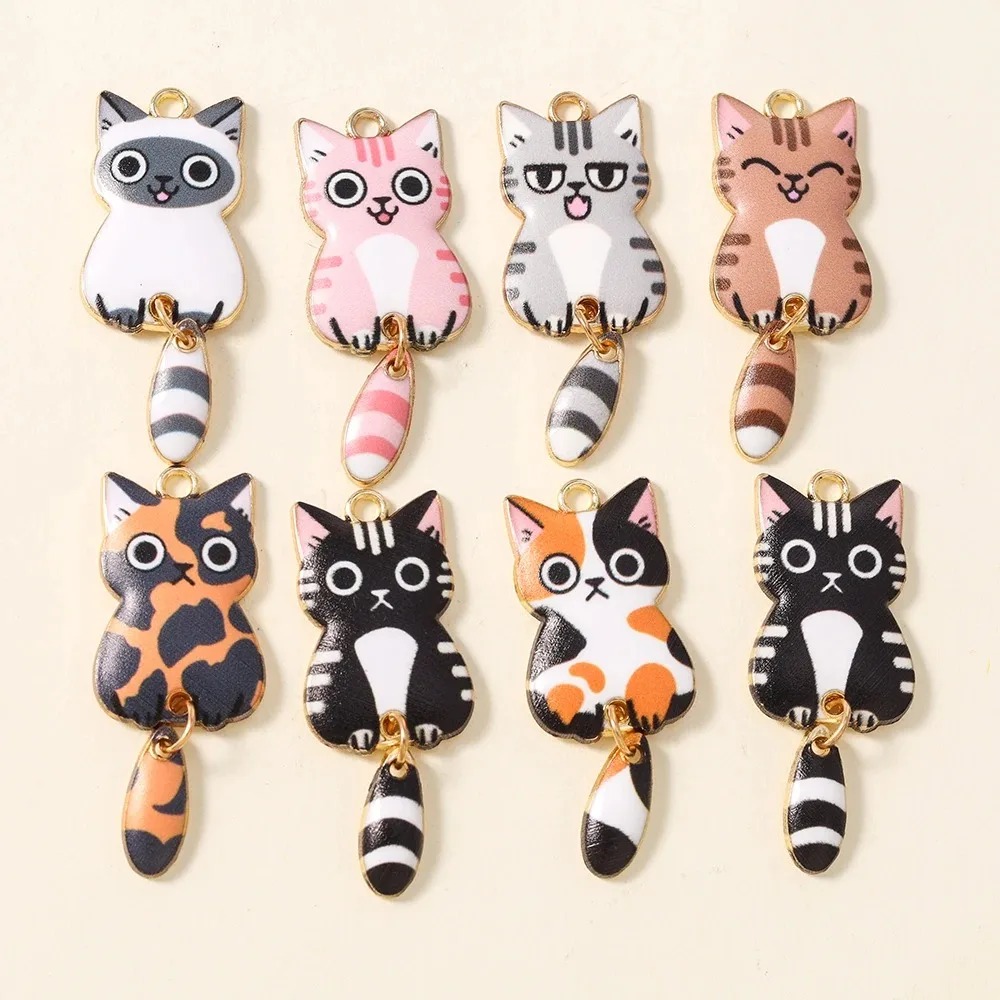 Resin Art Handmade - 10 adet 16 × 39mm sevimli