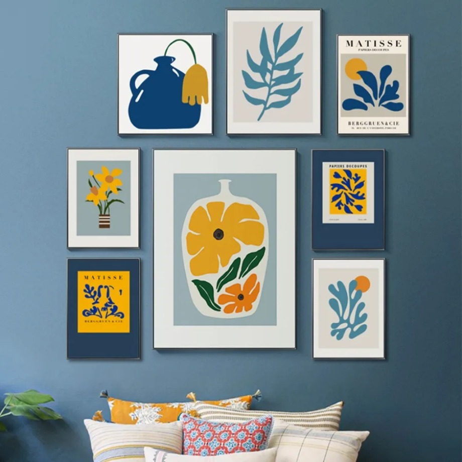 Resin Art Design - Henri Matisse Picasso Posterleri Baskılar Çiçek