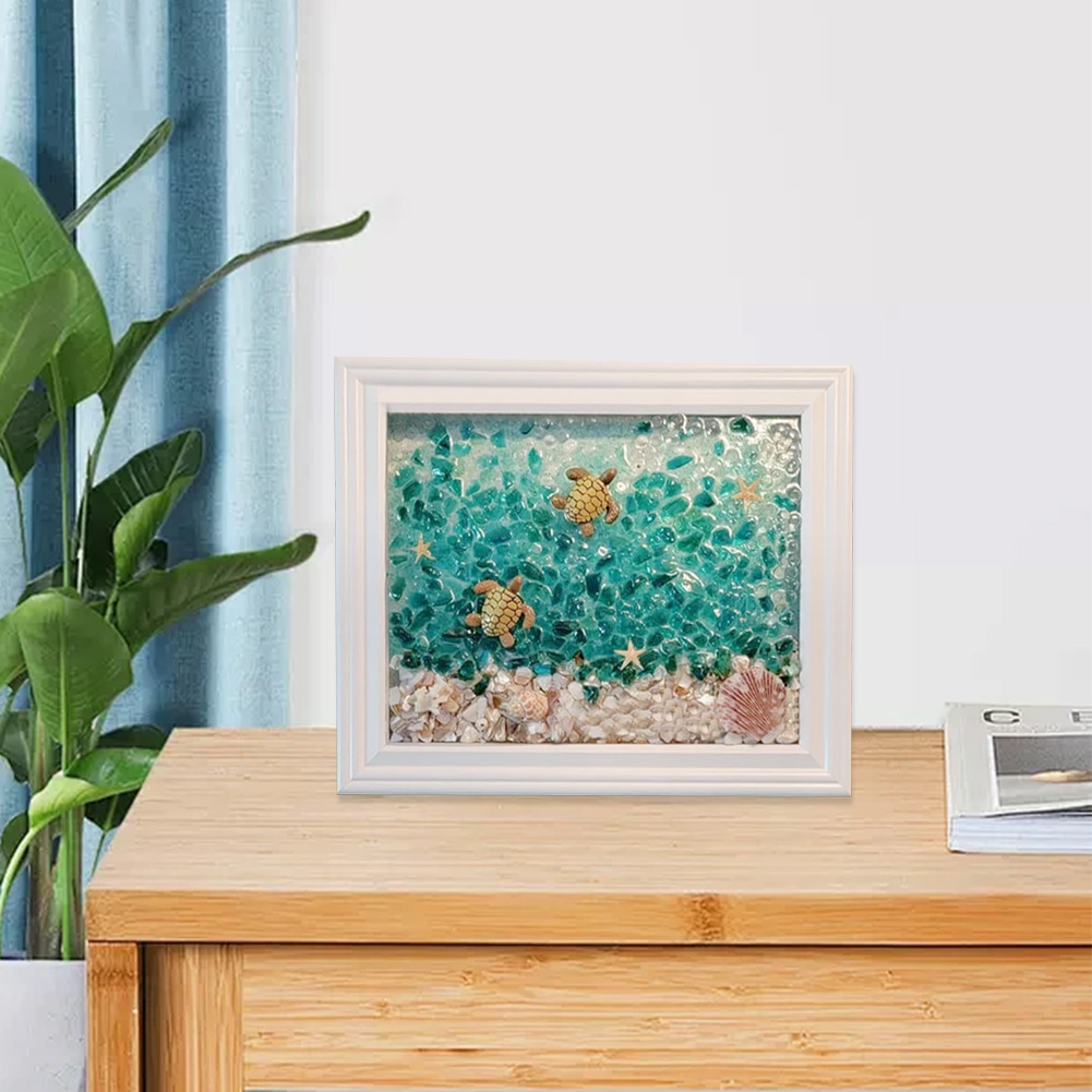 Resin Art Beach Theme - Deniz Camı Sanat Kitleri Deniz Camı