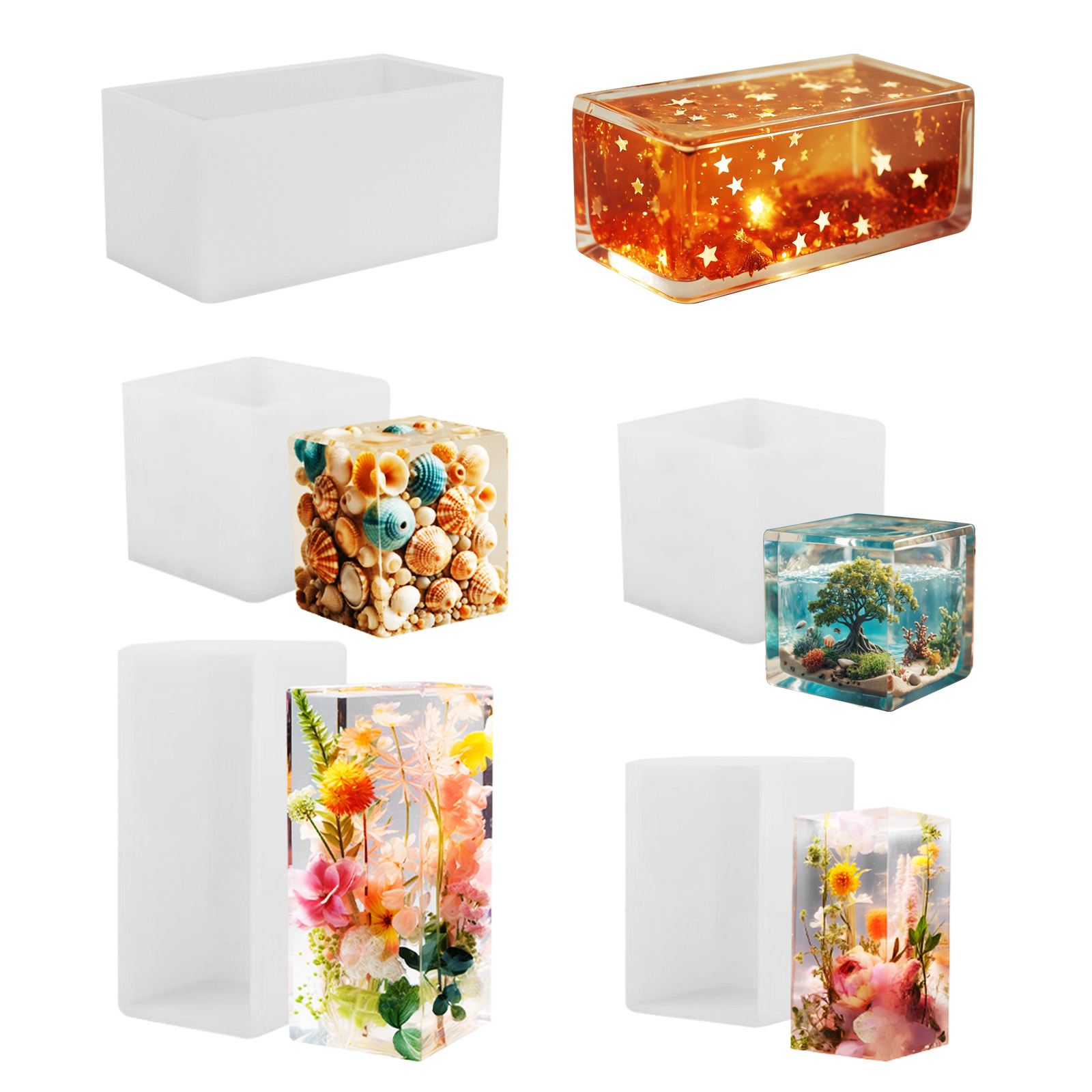 Resin Art Liquid - Epoksi Döküm Kalıp Silikon Kalıp DIY