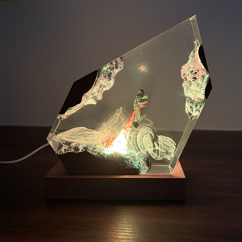 Resin Art Decor - Bilimkurgu Anime Figürü Organizma Reçine Masa