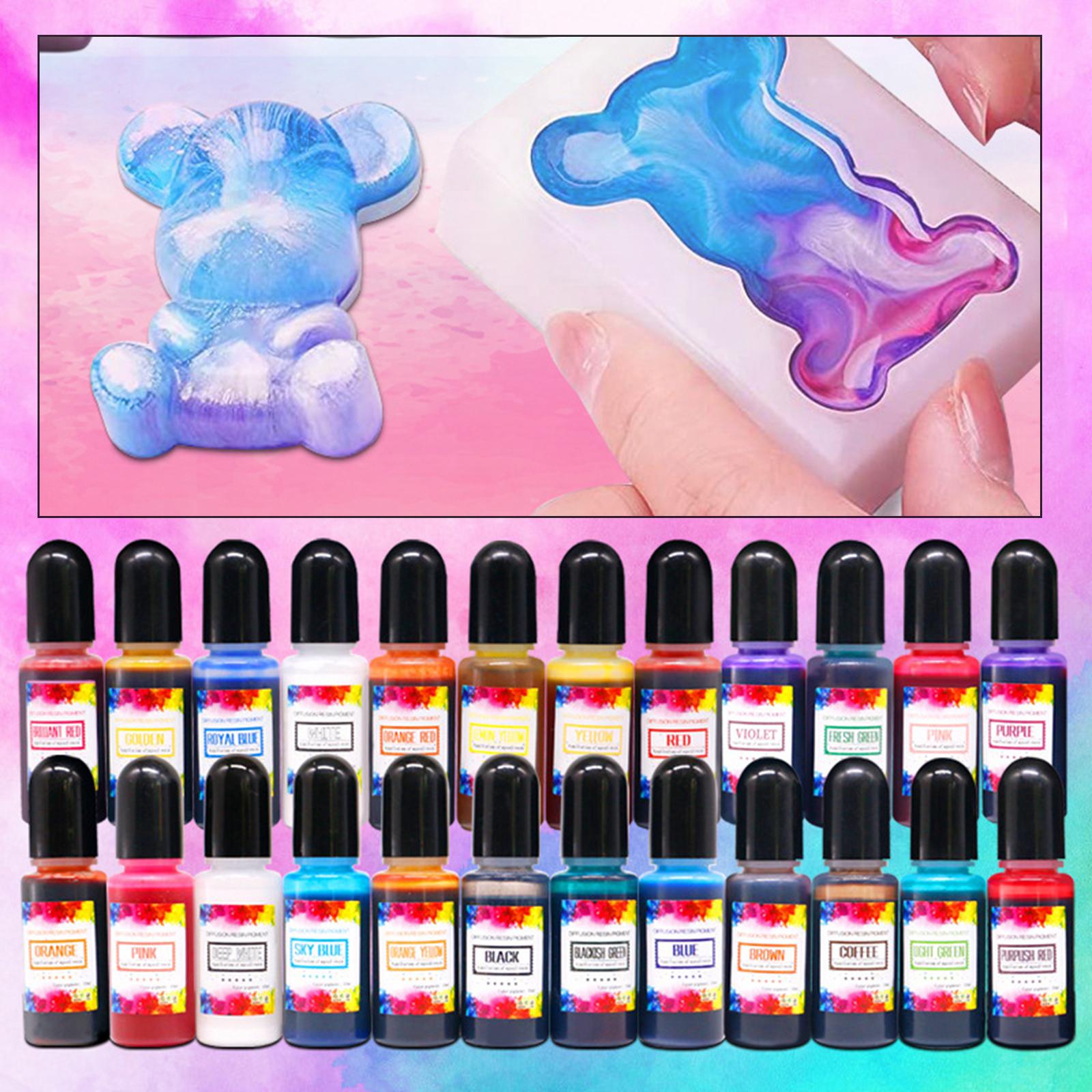 24 Adet Alkol Mürekkepleri Epo - Resin Pigment Alcohol Ink incelemesi ve fiyatı