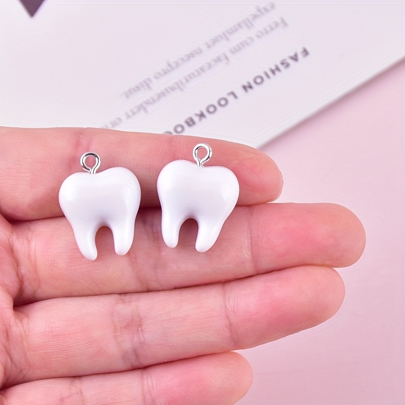 10 adet eğlenceli diş reçine t - Resin Art Earrings incelemesi ve fiyatı