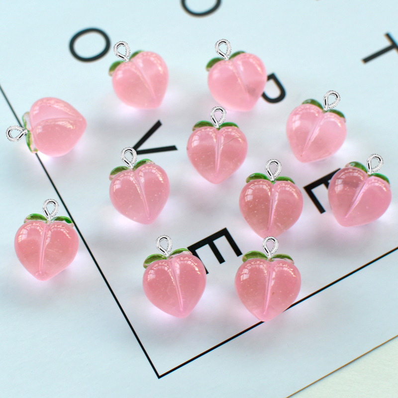 10 adet yeni şeffaf şeftali dü - Resin Art Earrings incelemesi ve fiyatı