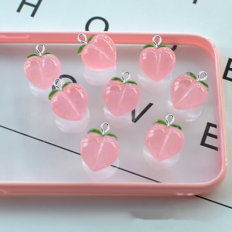 10 adet yeni şeffaf şeftali dü - Resin Art Earrings incelemesi ve fiyatı