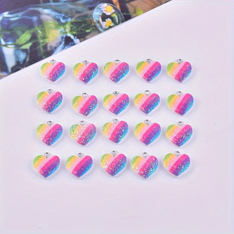 10 adet renkli kalp reçine tak - Resin Art Earrings incelemesi ve fiyatı