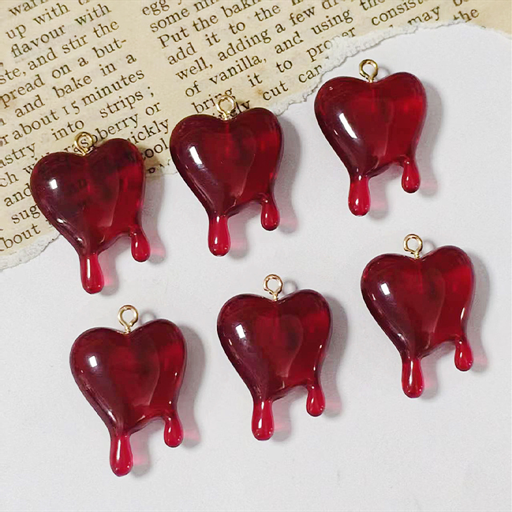 10 adet Kan Damlası Kalp Şekli - Resin Art Heart incelemesi ve fiyatı
