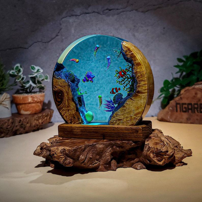 Okyanus Akvaryumu Organizma Re - Resin Art Decor incelemesi ve fiyatı