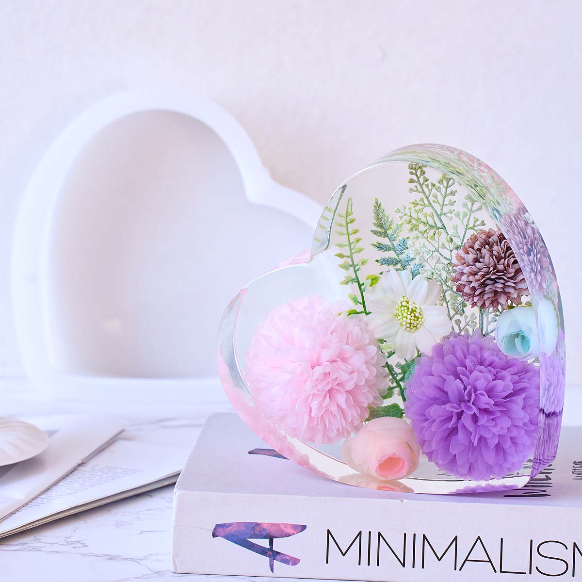Kalp Altıgen Süsleme Kitap Ayr - Resin Art Heart incelemesi ve fiyatı