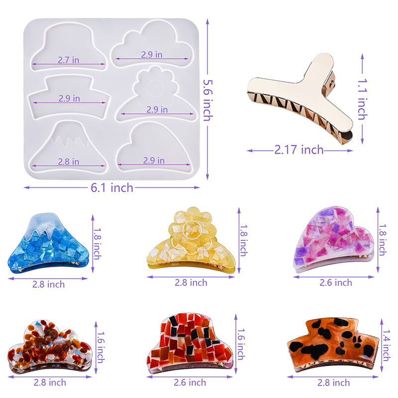 Saç pençe klipsleri silikon re - Resin Art Liquid incelemesi ve fiyatı