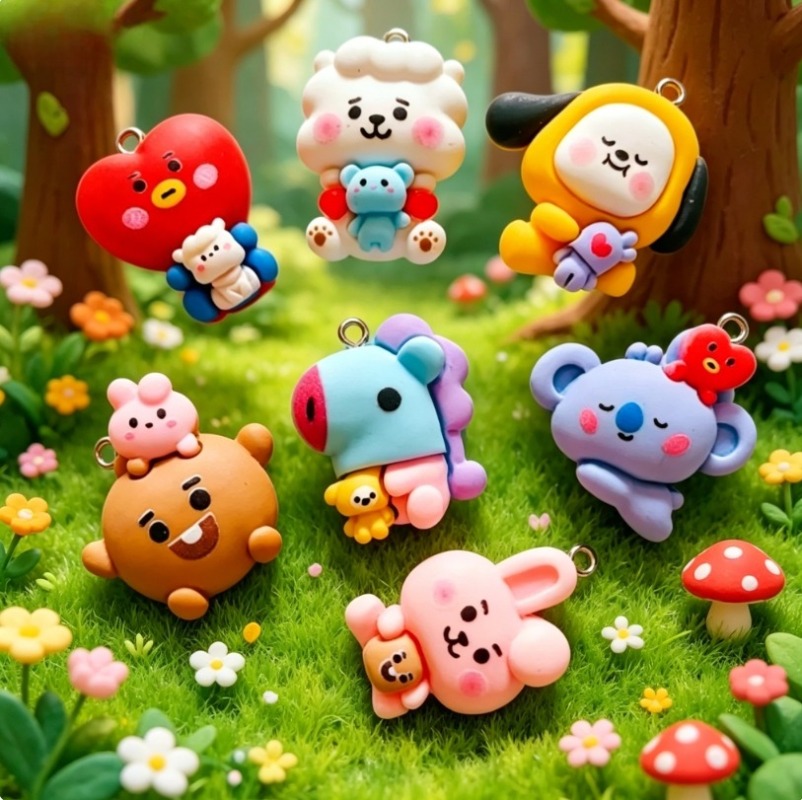 7 adet BT21 Reçine Karikatür F - Resin Art Handmade incelemesi ve fiyatı