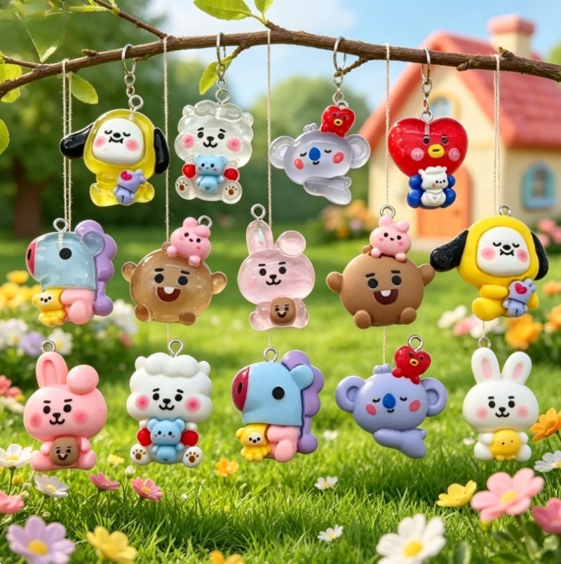 7 adet BT21 Reçine Karikatür F - Resin Art Handmade incelemesi ve fiyatı
