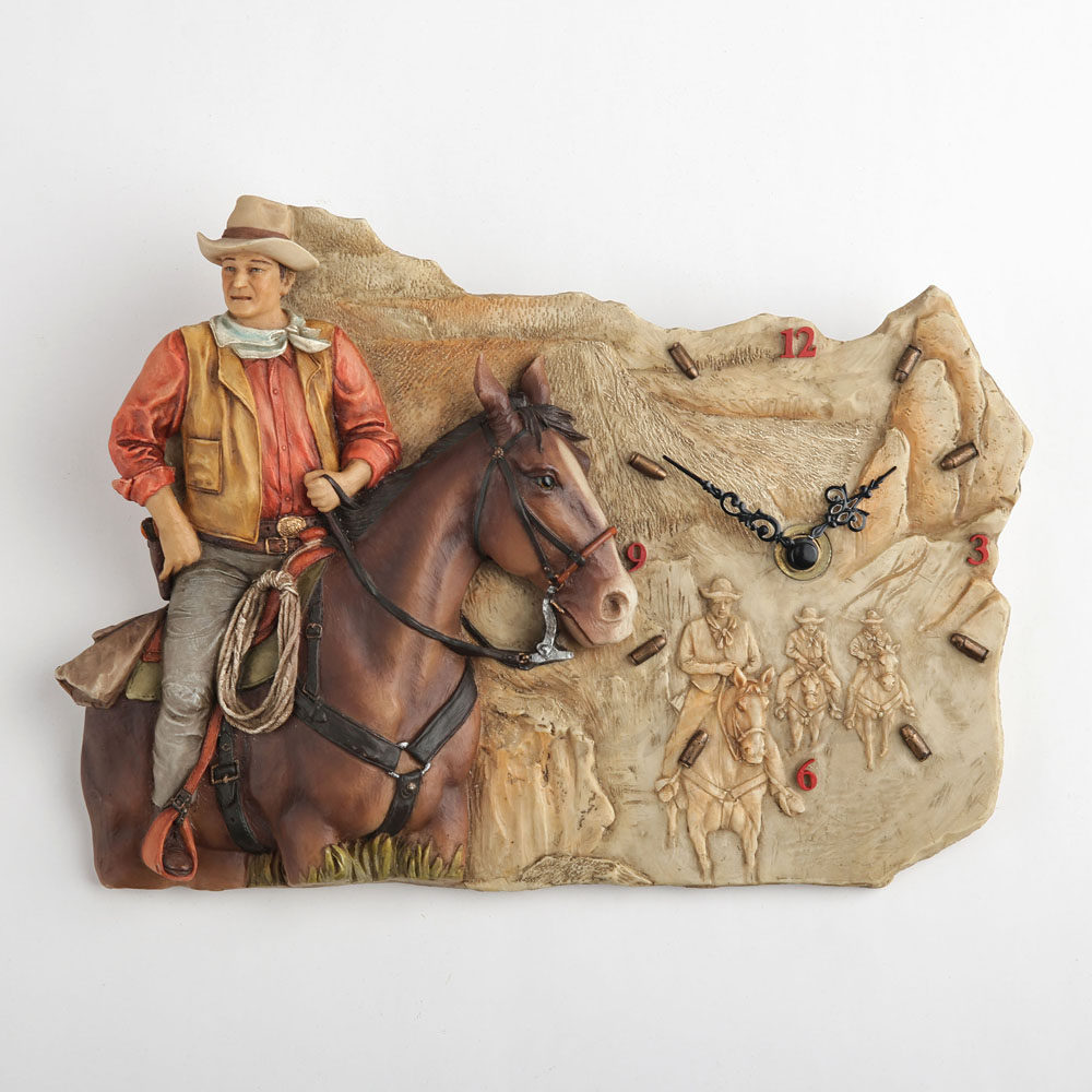 Vintage Batı Kovboy Atı Rölyef - Resin Art Wall Clock incelemesi ve fiyatı