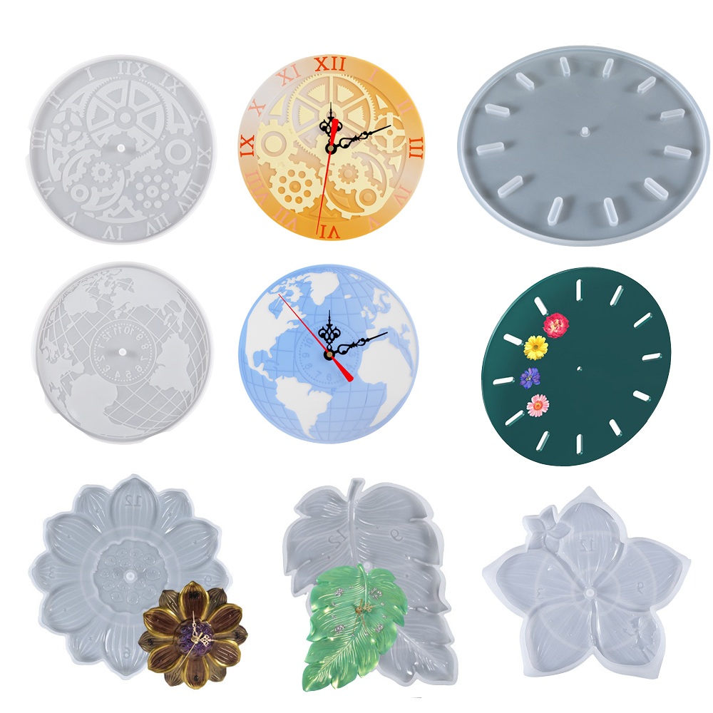 Dünya Haritası Lotus Yaprağı S - Resin Art Wall Clock incelemesi ve fiyatı