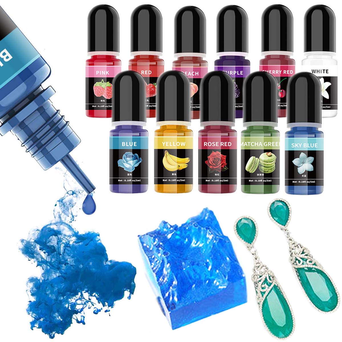5 ml/şişe Epoksi Reçine Pigmen - Resin Art Liquid incelemesi ve fiyatı