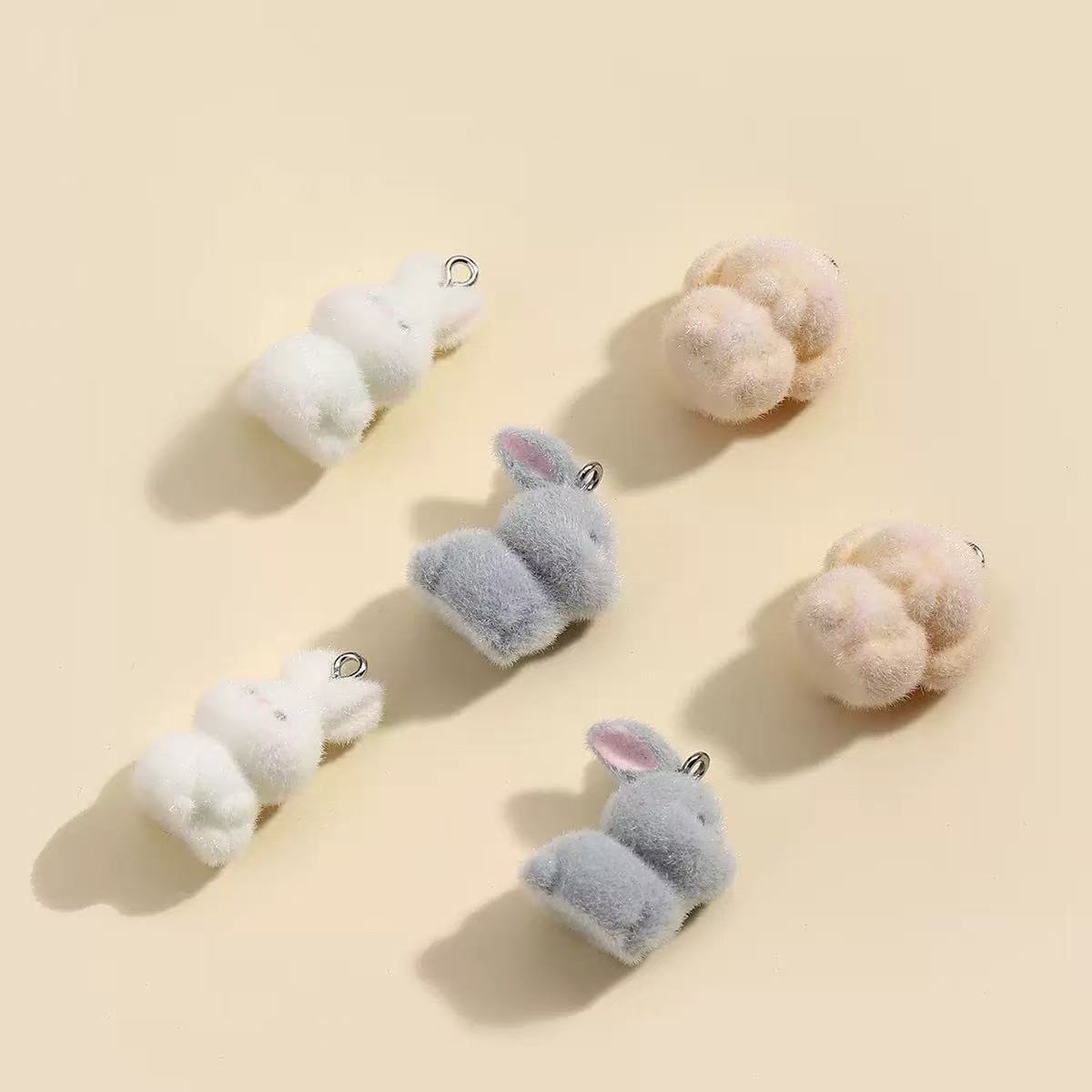 10 adet floklu küçük tavşan re - Resin Art Earrings incelemesi ve fiyatı