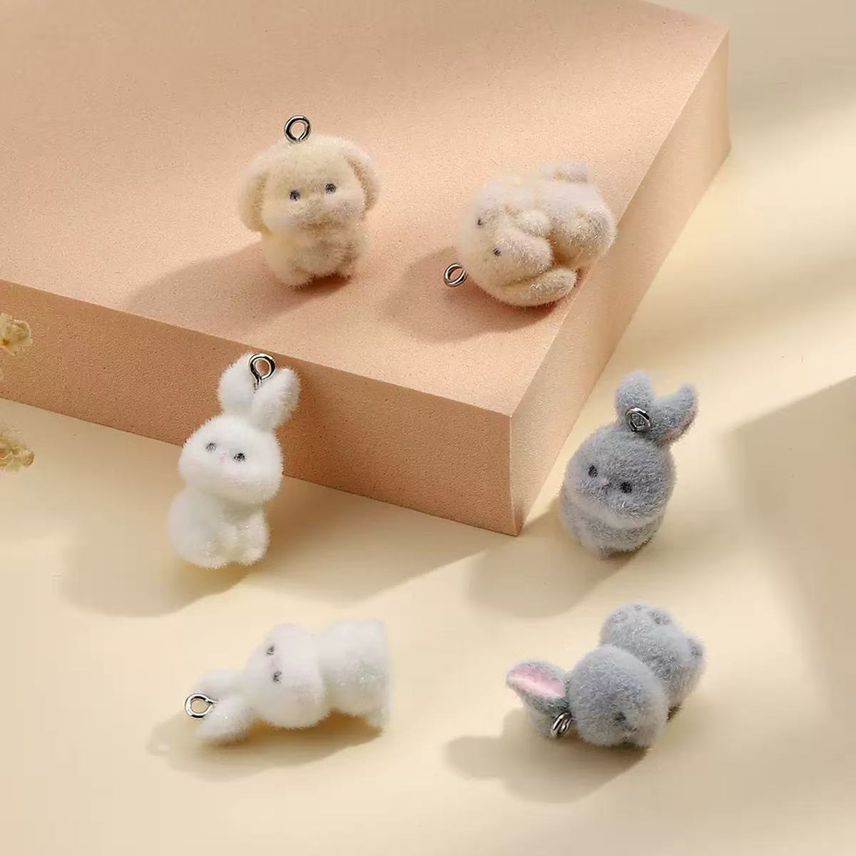 10 adet floklu küçük tavşan re - Resin Art Earrings incelemesi ve fiyatı