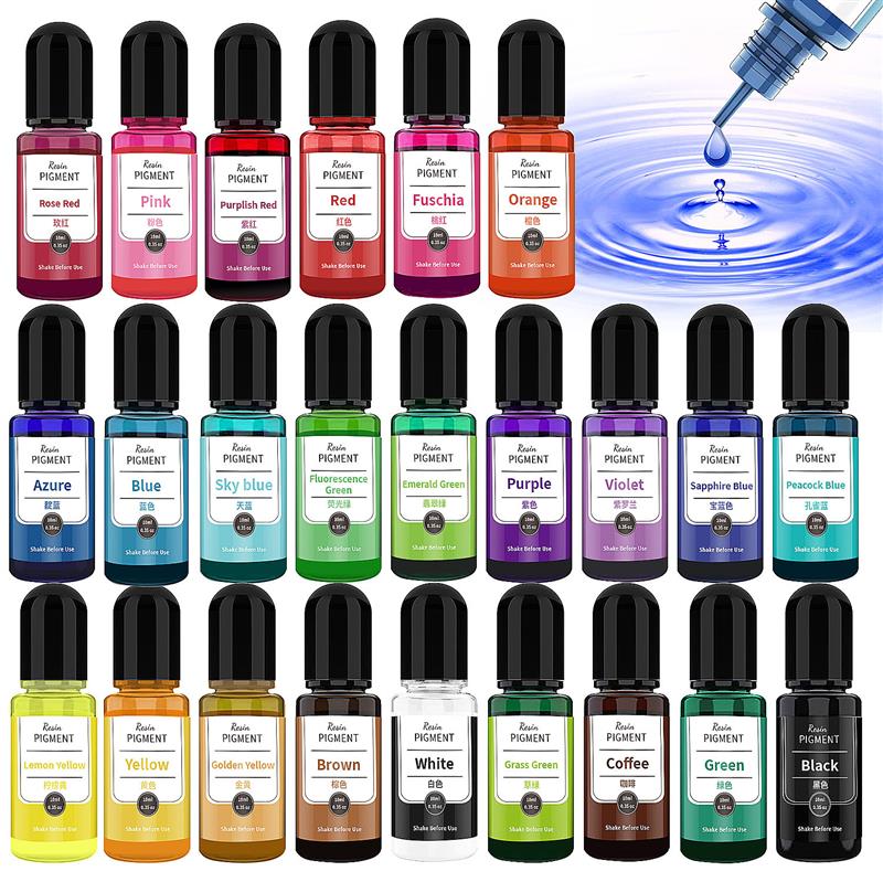 24 renk sanat mürekkep alkol r - Resin Pigment Alcohol Ink incelemesi ve fiyatı