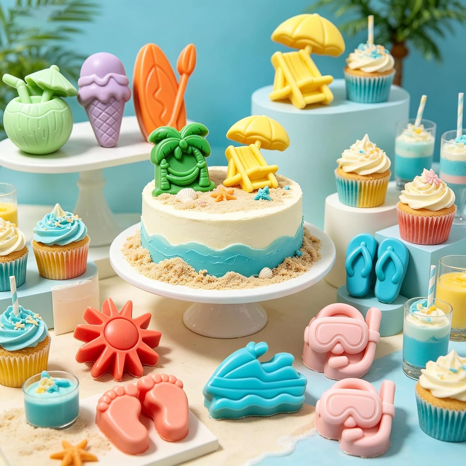 Yaz Plajı Silikon Kalıpları 10 - Resin Art Beach Theme incelemesi ve fiyatı